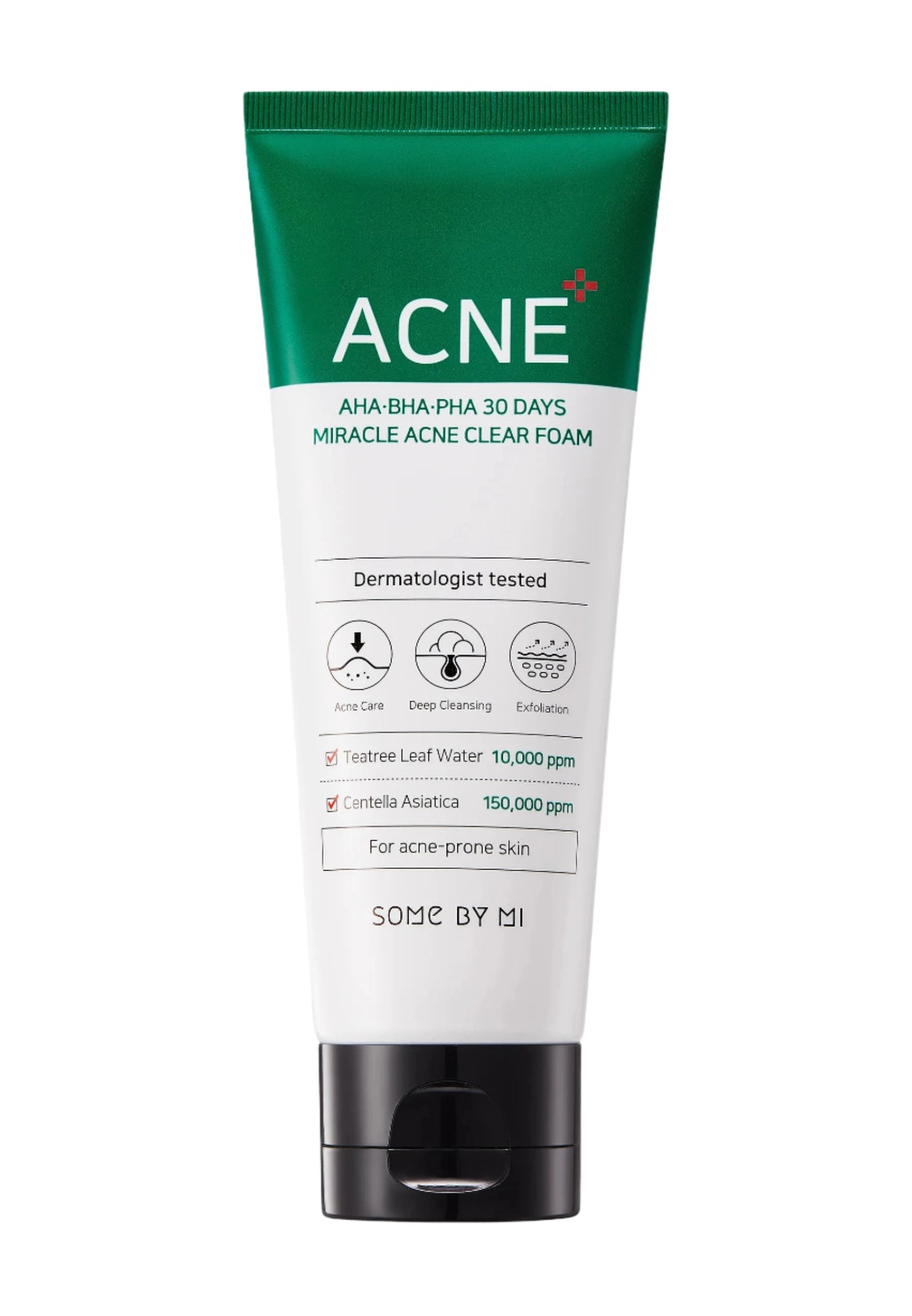 Some By Mi - AHA BHA PHA 30 Days Miracle Acne Clear Foam - Skånsomt renseskum med syrer - 100ml