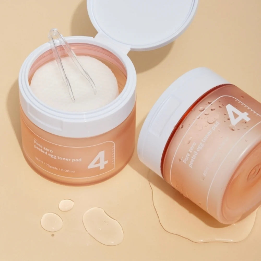 No.4 Pore Zero Peeled Egg Toner Pad 190ml/70pcs