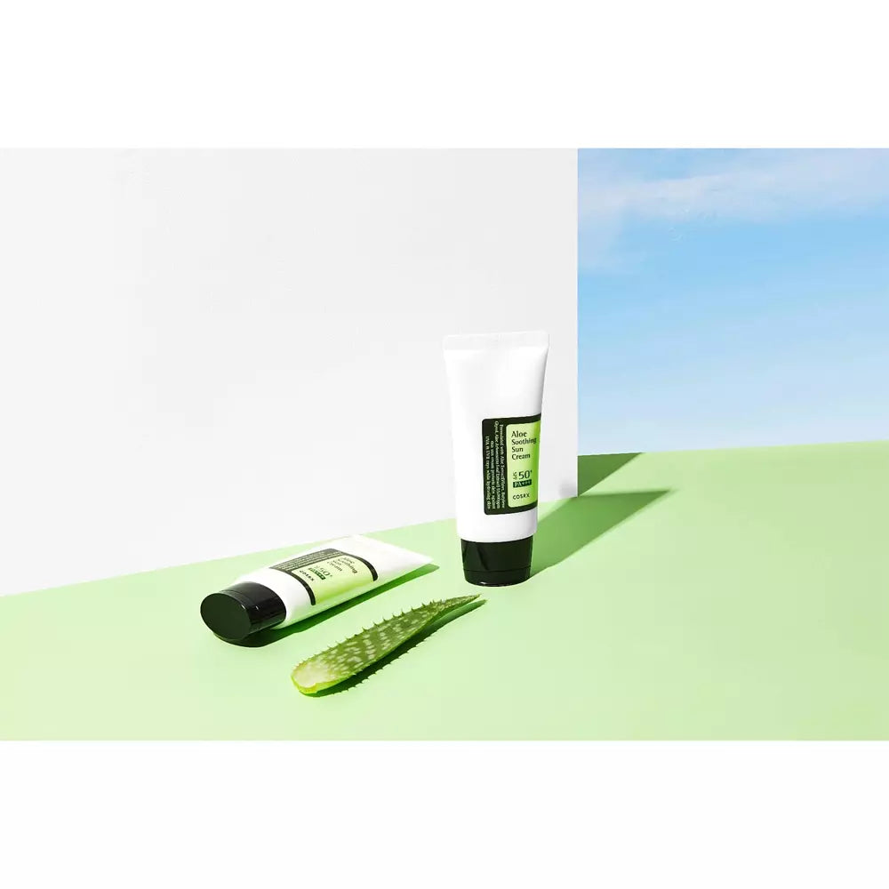 COSRX - Aloe Soothing Sun Cream SPF50+/PA+++ - Fugtgivende solcreme - 50ml