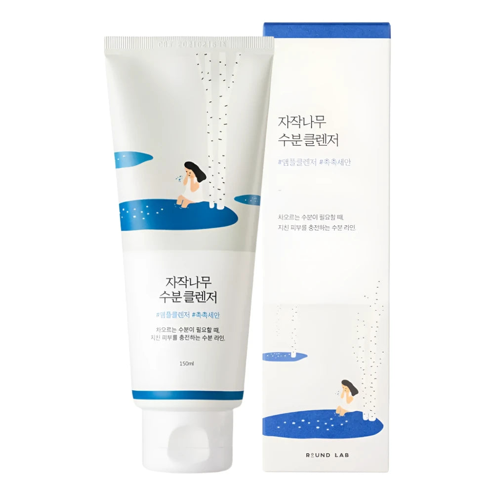 Round Lab - Birch Juice Moisturizing Cleanser - Moisturizing Face Wash Gel med Birch Juice - 150ml