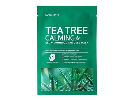 Some By Mi - Tea Tree Calming - Glow Luminous Ampoule Mask - Beroligende maske med Tea Tree Extract - 25g