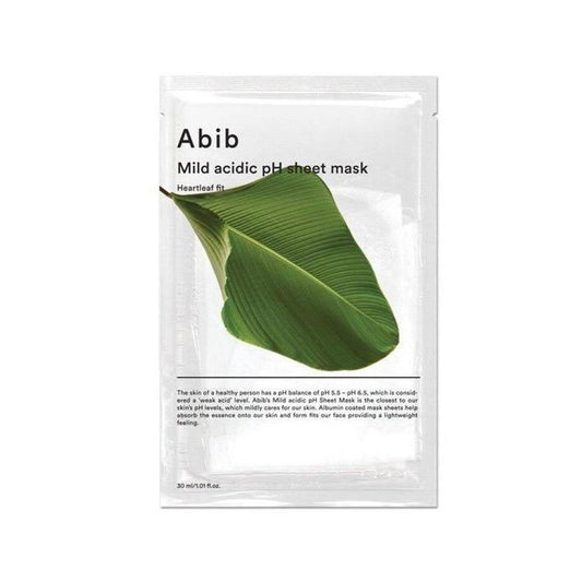 Abib - Mild Acidic pH Sheet Mask Heartleaf Fit - Mild Acidic pH Sheet Mask med Heartleaf - 30ml