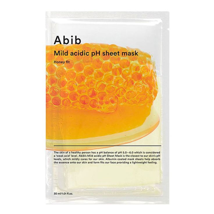 Mild Acidic pH Sheet Mask Honey Fit 30ml