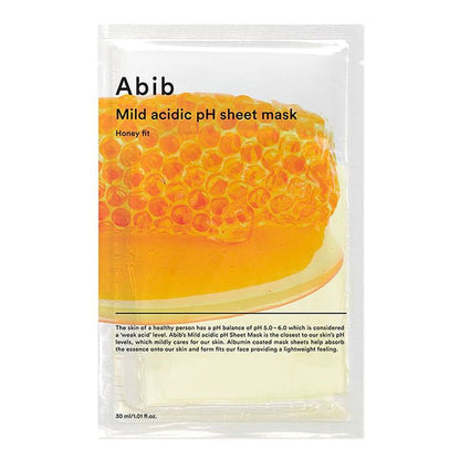 Mild Acidic pH Sheet Mask Honey Fit 30ml