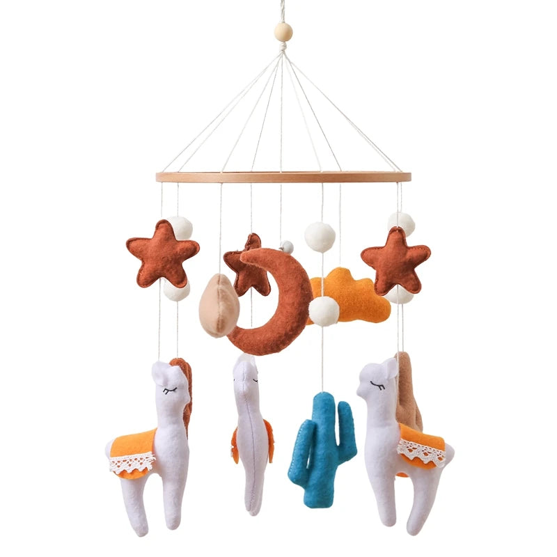 Sleepy Bear Wooden Crib Mobile