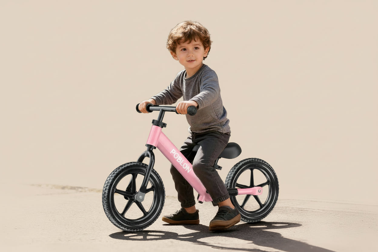 Balanscykel för barn 18–60 månader – 2-i-1 springcykel med justerbart styre & sadel