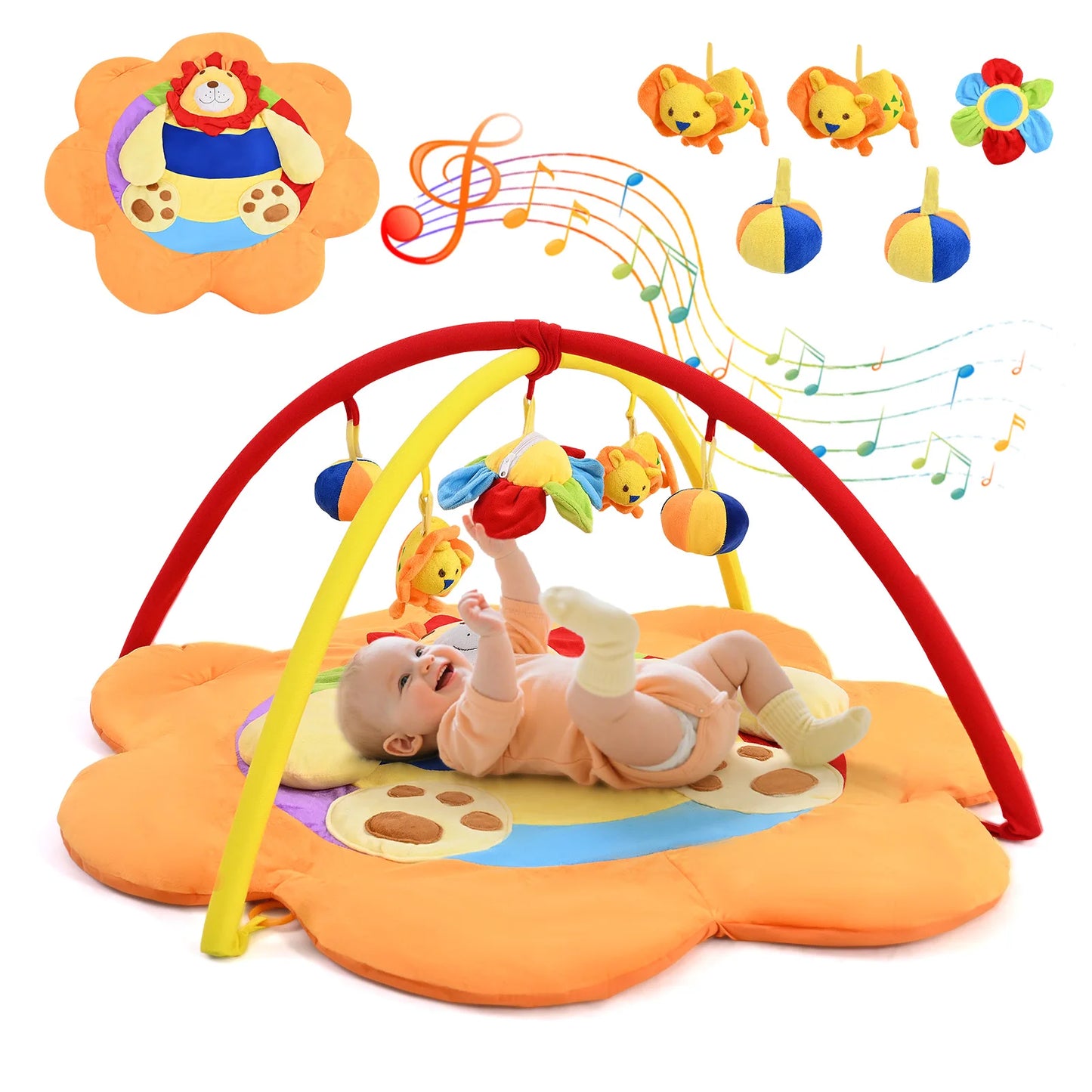 Aktivitetsmatta & babygym för spädbarn