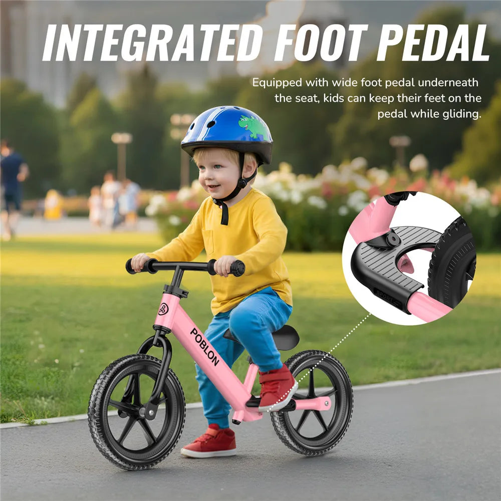 Balanscykel för barn 18–60 månader – 2-i-1 springcykel med justerbart styre & sadel