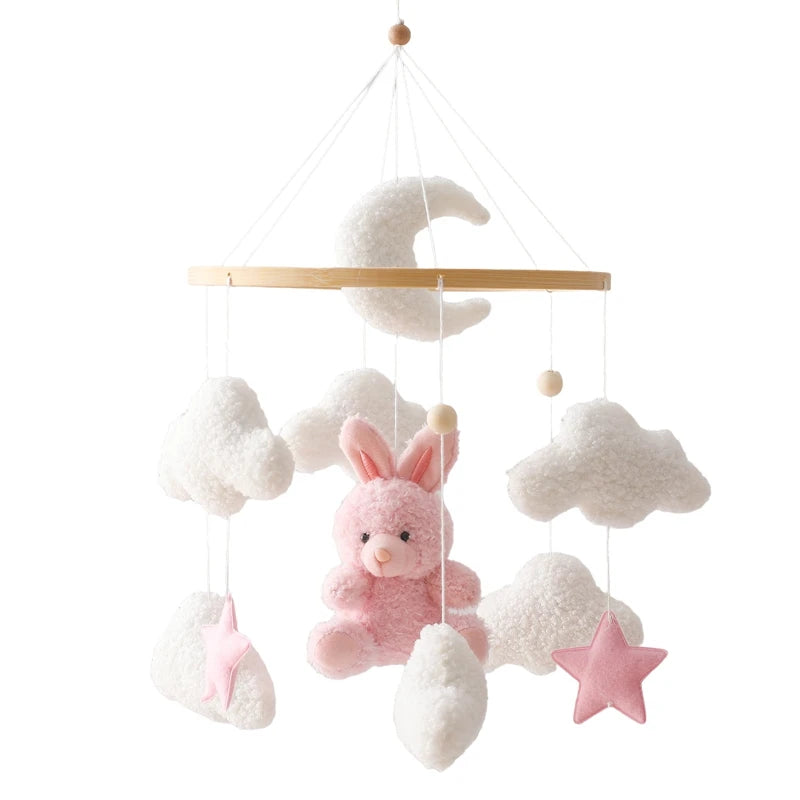 Sleepy Bear Wooden Crib Mobile