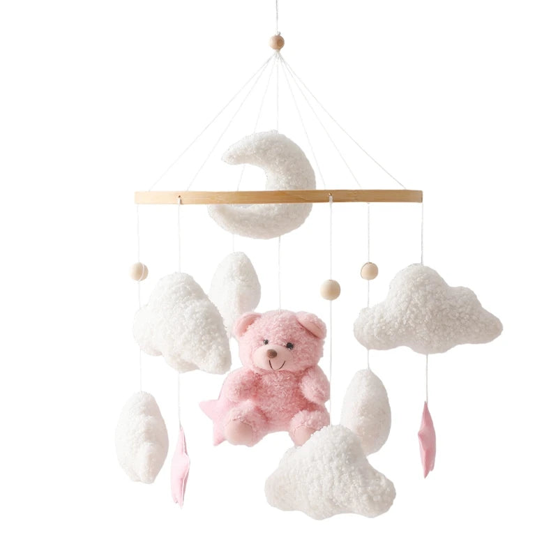 Sleepy Bear Wooden Crib Mobile