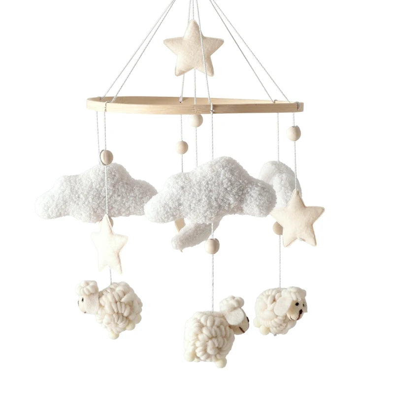 Sleepy Bear Wooden Crib Mobile