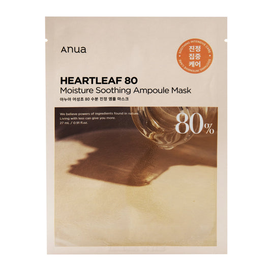 Heartleaf 80 Moisture Soothing Ampoule Mask 1pc/27ml