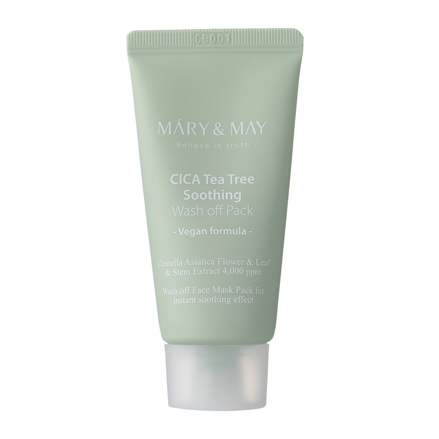 Vegan CICA TeaTree Soothing Wash off Pack 30g