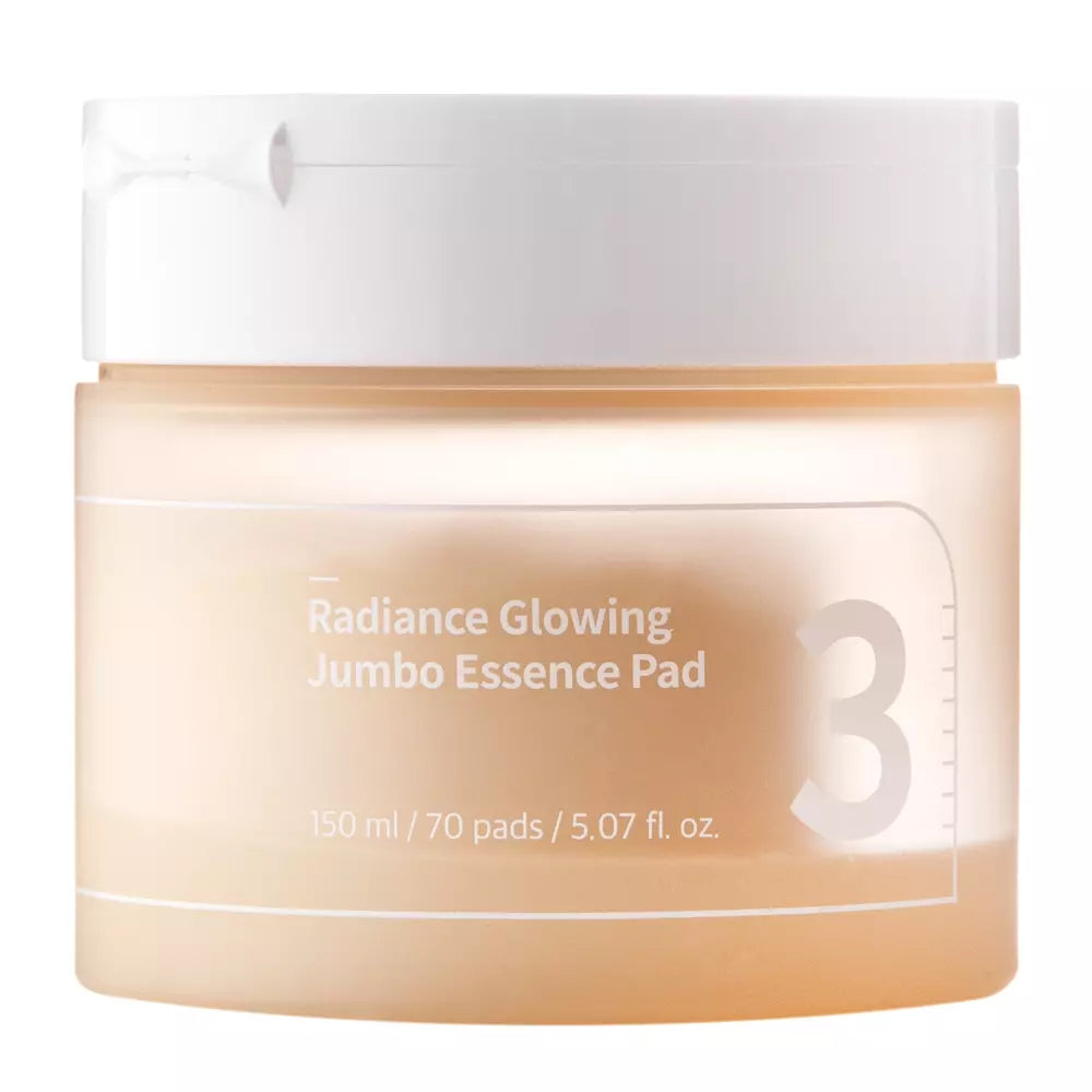 Numbuzin - No.3 Radiance Glowing Jumbo Essence Pad - Oplysende ansigtsflager - 70 stk.