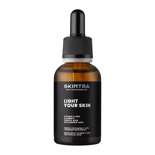 SkinTra - Lys din hud - Serum med C-vitamin 20% og ferulsyre - 30ml